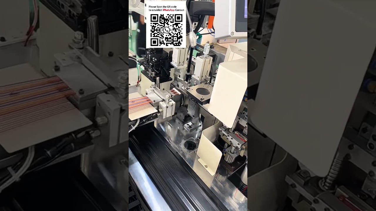 Fully Automatic Machine for ElectronicRibbon Wire Crimping, Housing Insertion & Tinning