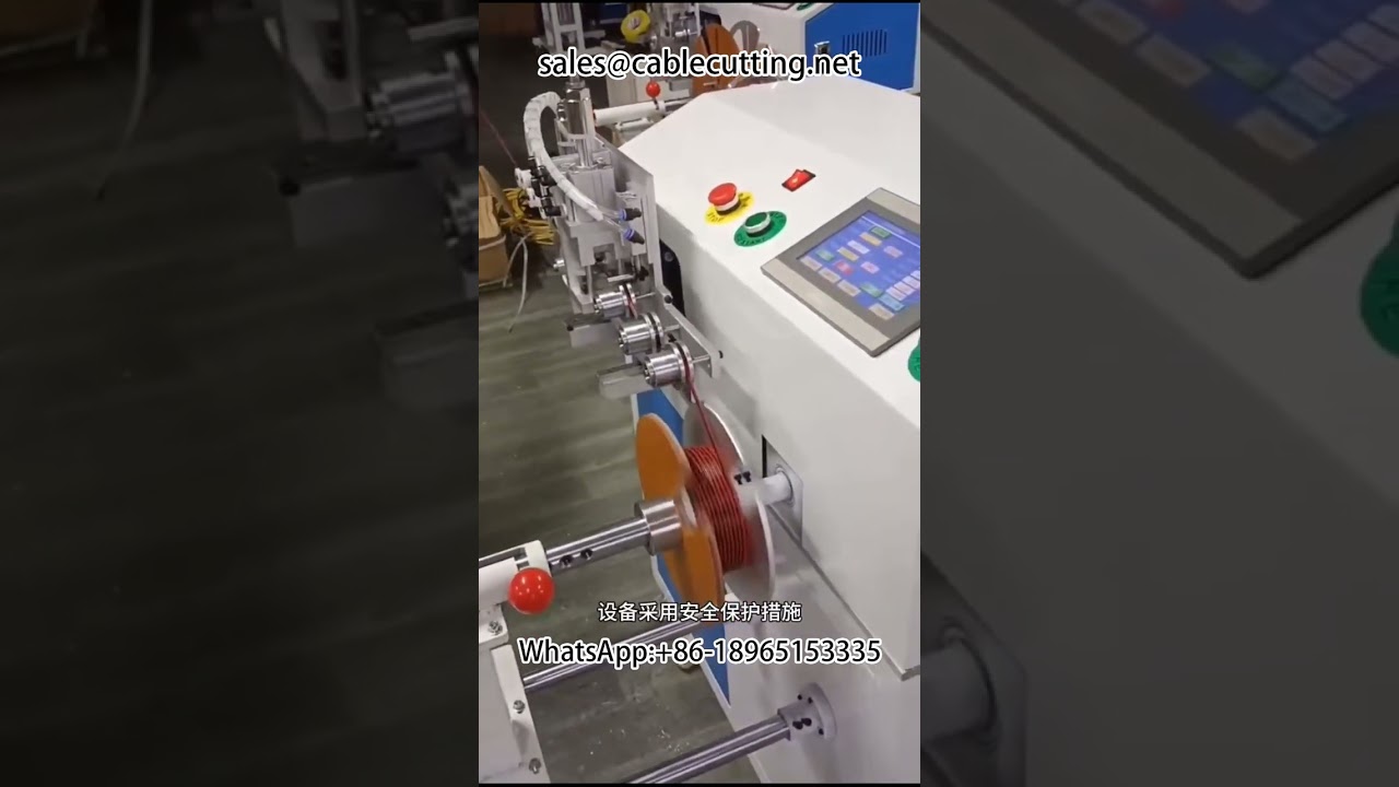 Máy tự động đếm mét, phân loại, quấn, cắt và cuộn lại dây cáp | Máy quấn dây tự động chính xác
