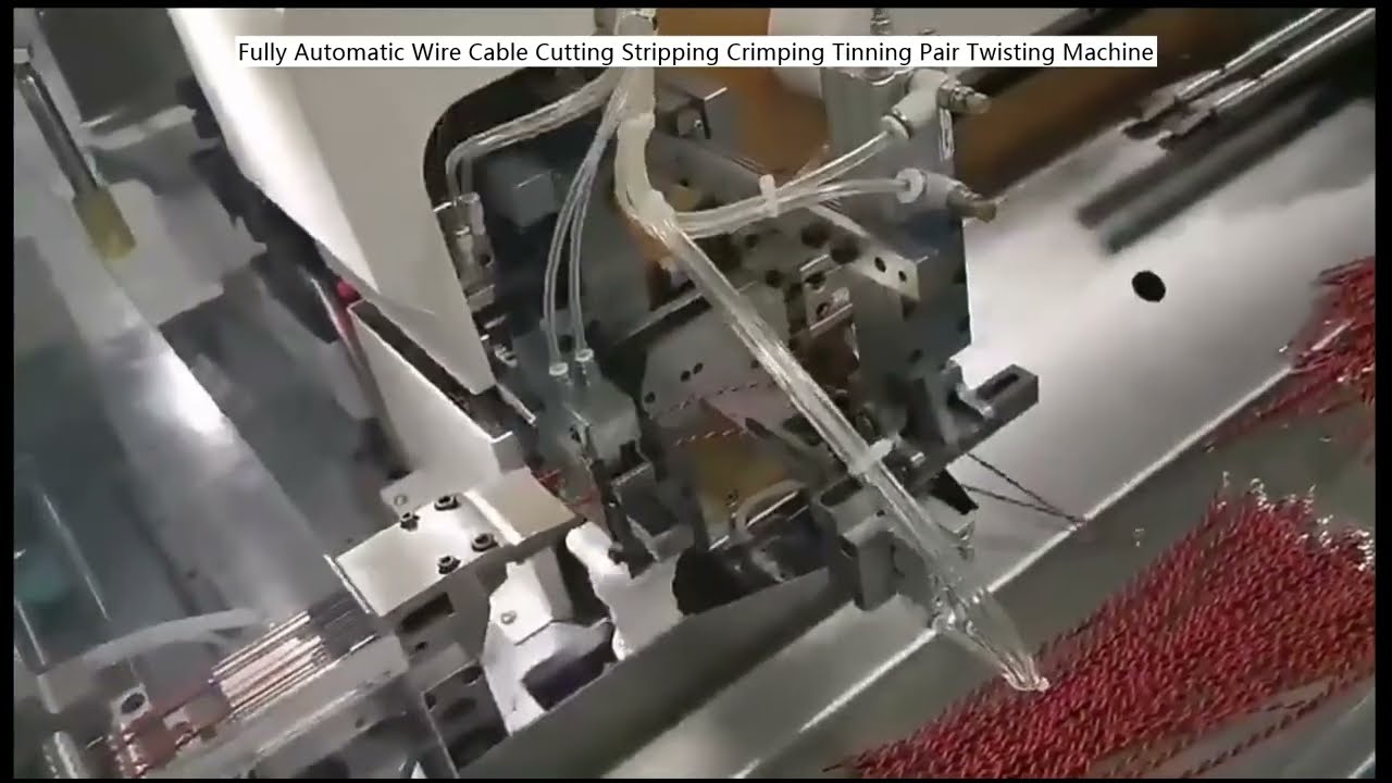 Máy Cắt, Tuốt, Ép, Mạ Thiếc & Xoắn Cặp Dây Cáp Tự Động Hoàn Toàn - Tối Ưu Sản Xuất