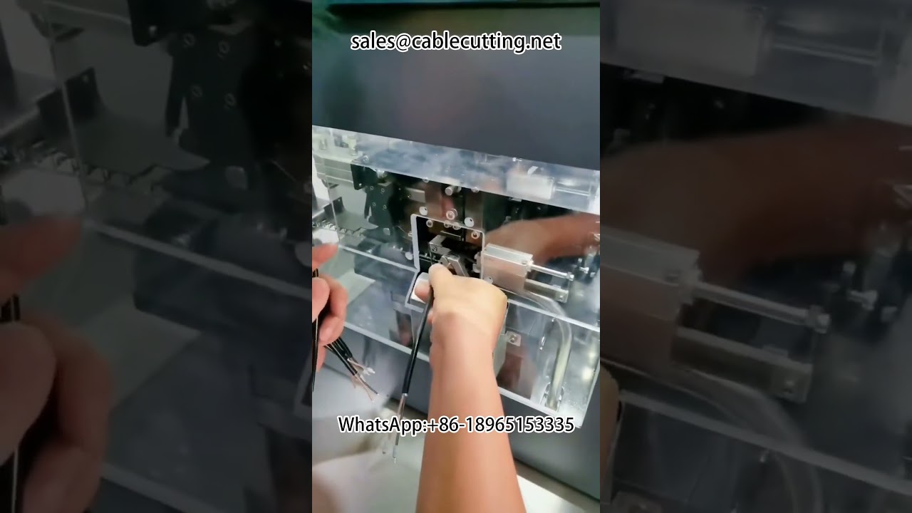 Máy tuốt dây và bấm đầu cắm chống nước tự động | Thiết bị tự động hóa nhà máy