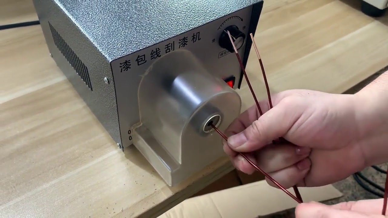 Máy Bóc Tách Men Dây Đồng Tự Động - Máy Cạo Lớp Cách Điện Hiệu Quả