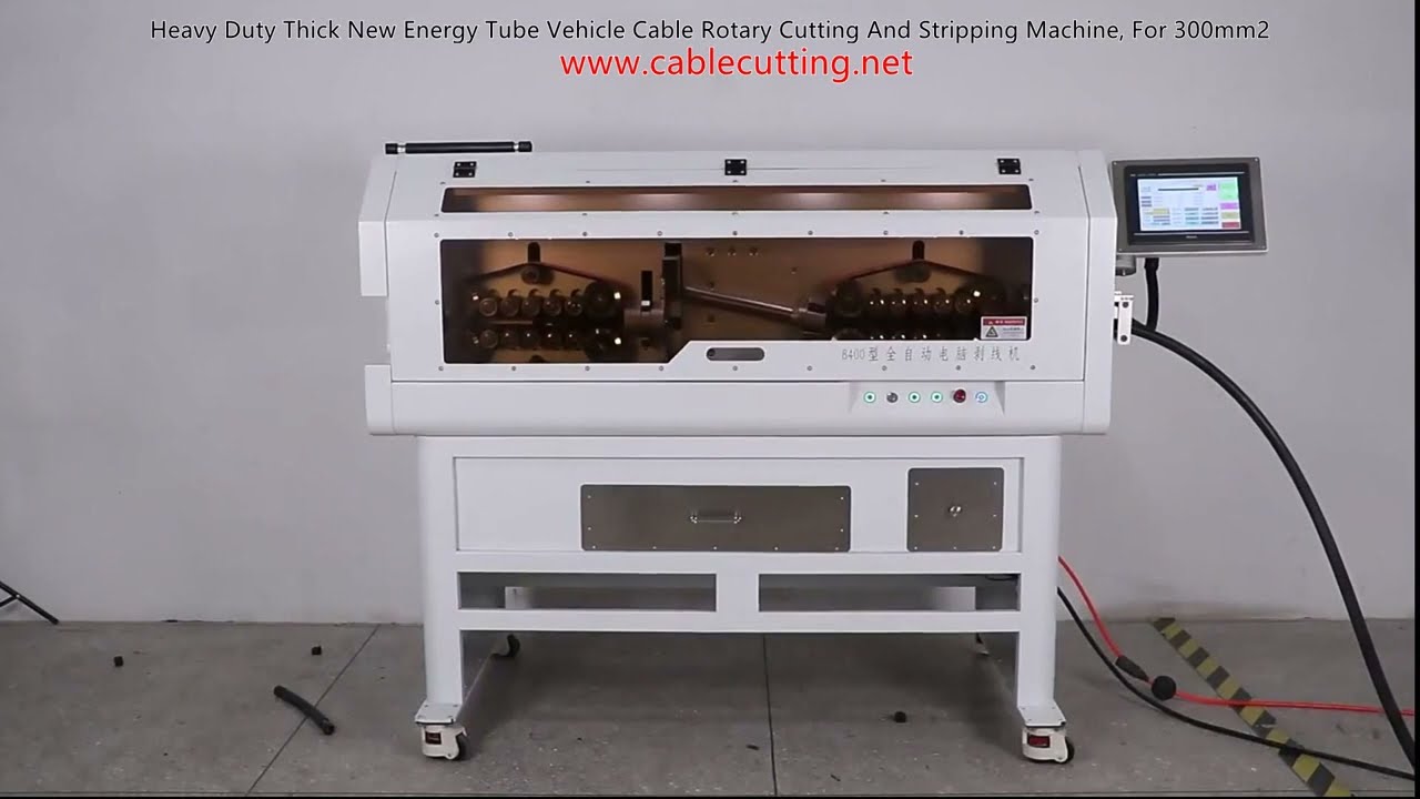 Máy Cắt & Tuốt Cáp Ô Tô Điện Cỡ Lớn 300mm2 – Dây Cáp Năng Lượng Mới Chịu Tải Nặng