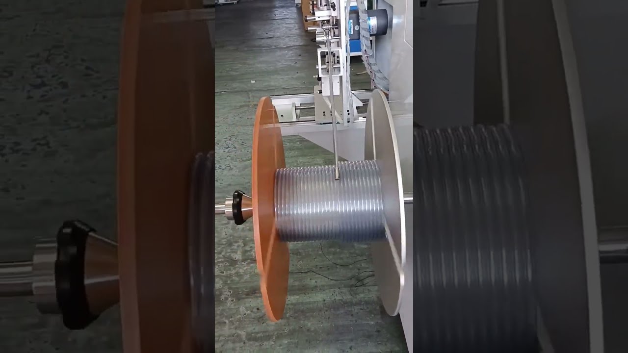 Máy Cuộn Ống PU Tự Động 50kg – Đếm Mét, Di Chuyển, Cắt & Cuộn Chính Xác
