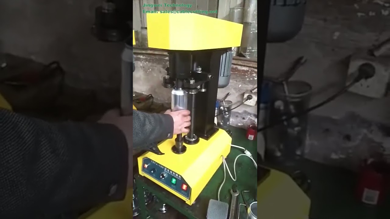 Máy ghép nắp chai PET TDFJ-160 | Máy hàn kín lon thiếc - Ghép nắp tự động hiệu quả