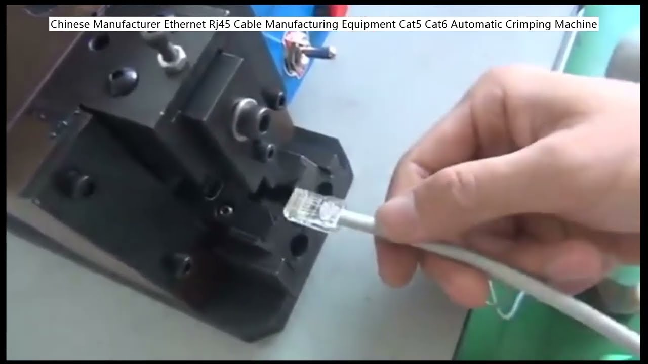 Máy Cắt Bấm Đầu RJ45 Tự Động - Thiết Bị Sản Xuất Cáp Ethernet Cat5 Cat6