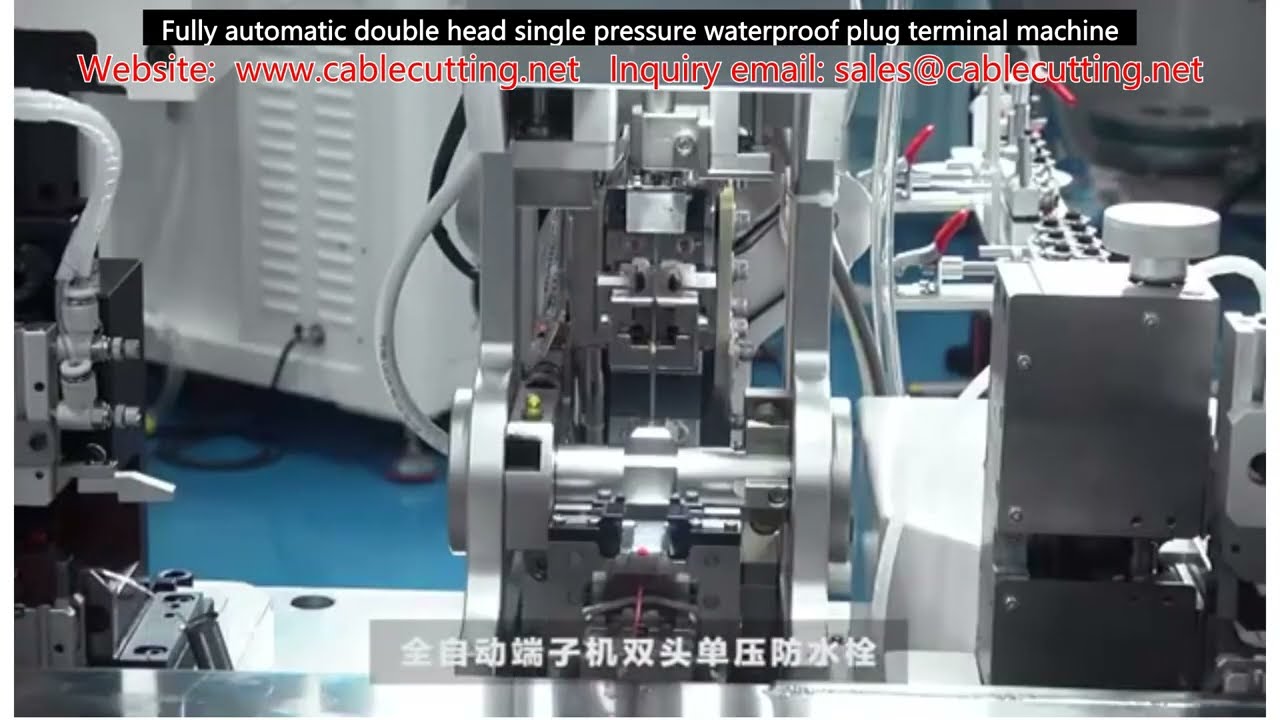 Máy ép đầu cốt chống nước tự động hoàn toàn hai đầu, áp lực đơn – Tăng tốc sản xuất