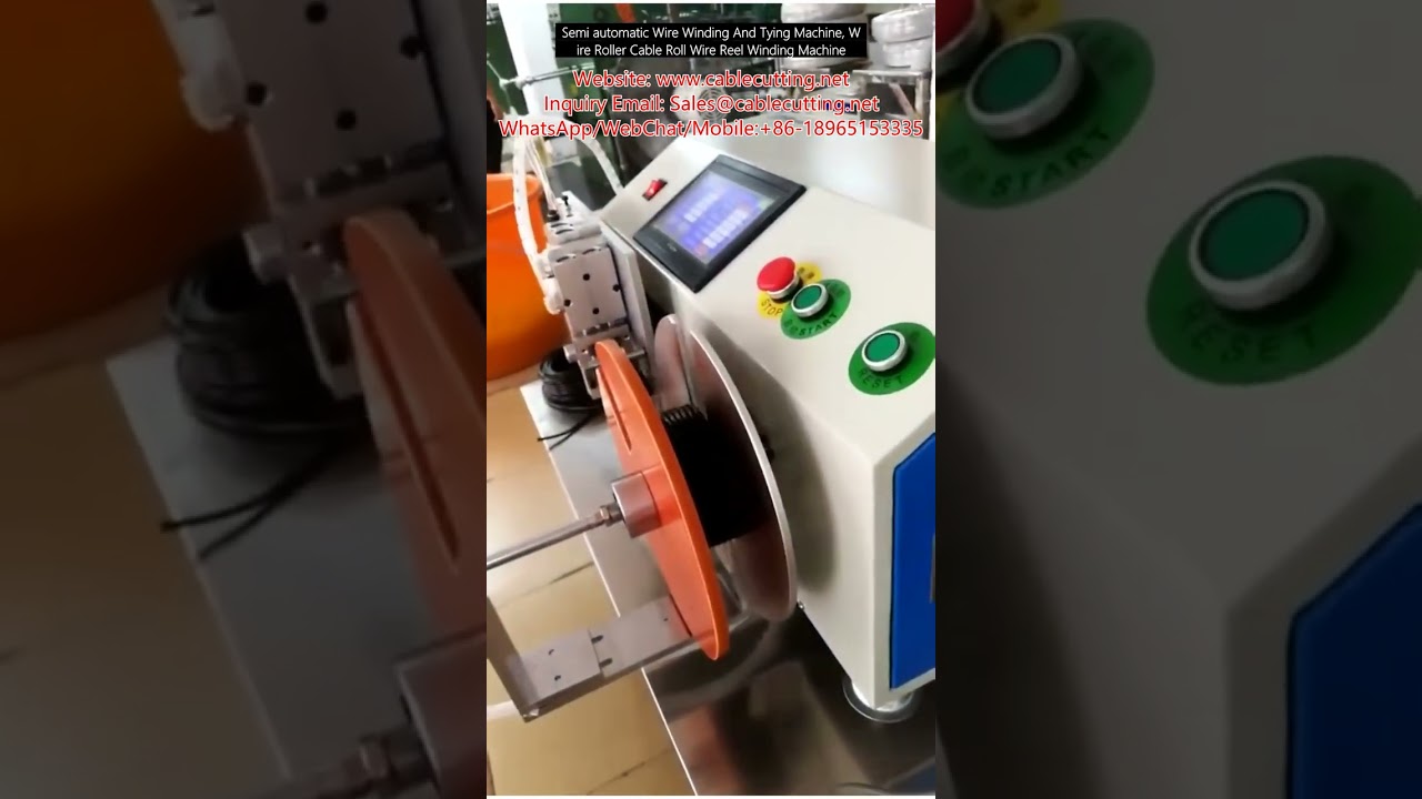 Máy Quấn và Buộc Dây Bán Tự Động - Quấn Cuộn Cáp, Cuộn Dây Chuyên Nghiệp