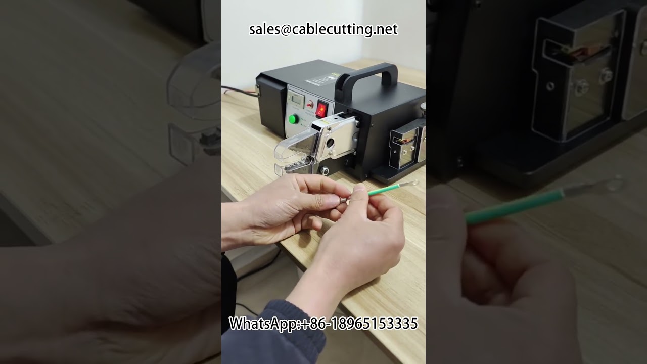 Máy cắt, tuốt dây và bấm đầu cos tự động đa năng - Tặng kèm bộ khuôn đa dạng