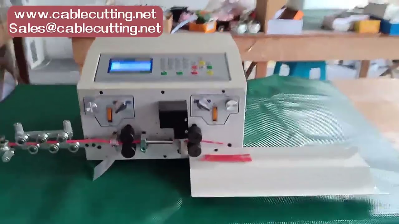 Máy Tuốt Dây Điện Tự Động 500W - Dẫn Động 4 Bánh Xe, Cắt Dây 0.2-1mm Chính Xác