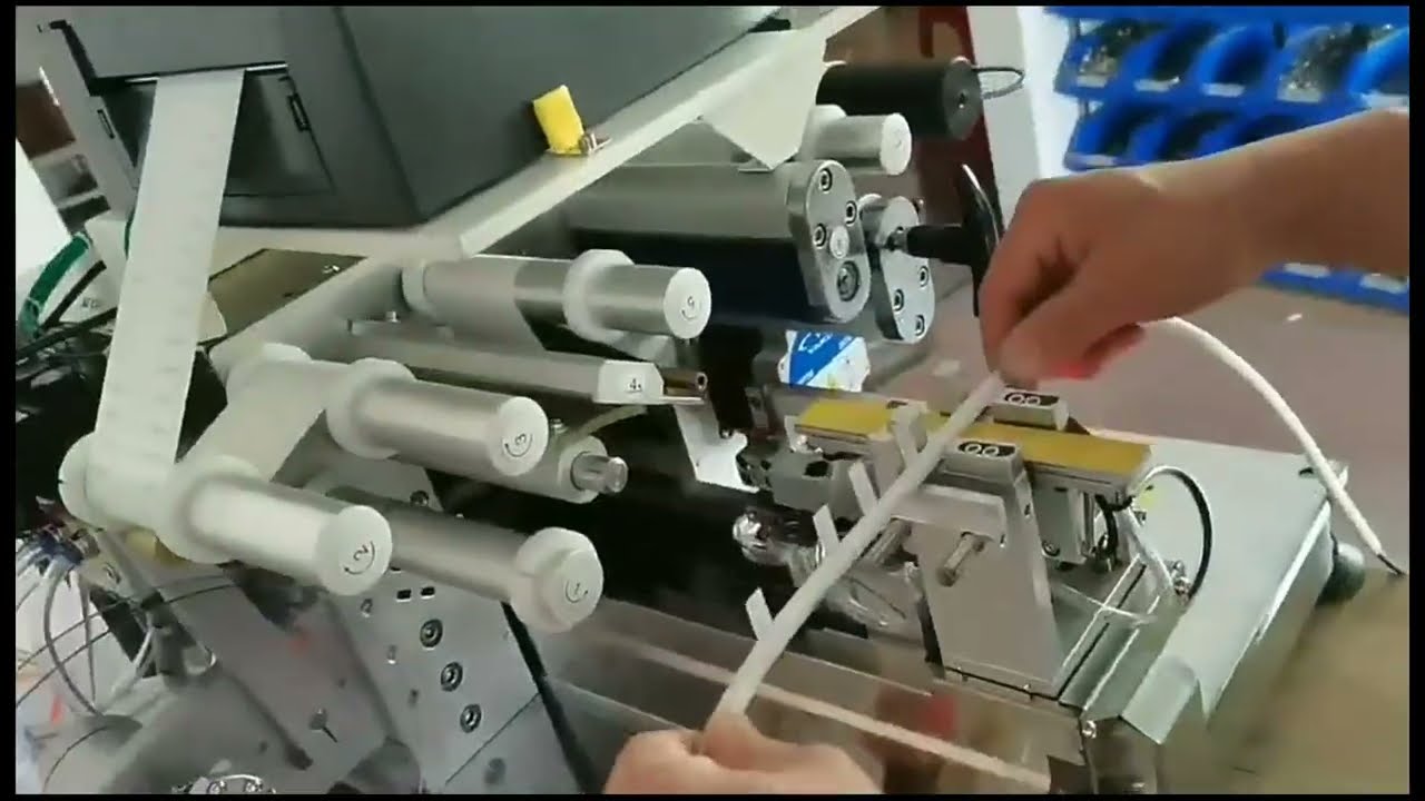 Máy Gấp Nhãn Dây Cáp Chính Xác Cao - Hệ Thống Dán Nhãn Tự Động Hiệu Chỉnh