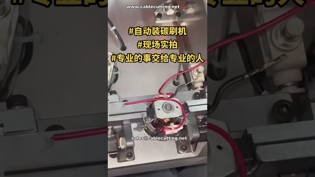 Máy lắp ráp chổi than tự động hiệu suất cao # Demo nhà máy # Đơn hàng lặp lại