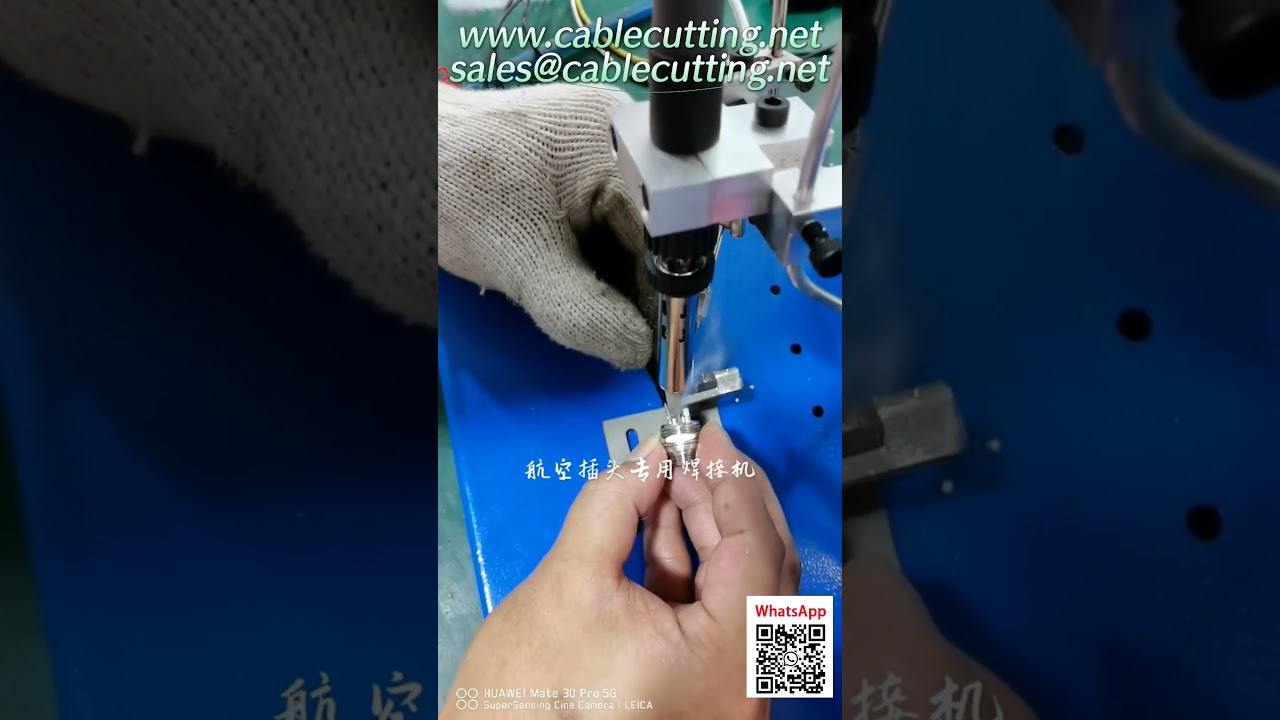 Máy hàn chuyên dụng cho đầu cắm hàng không – Gia công chân một bên chính xác
