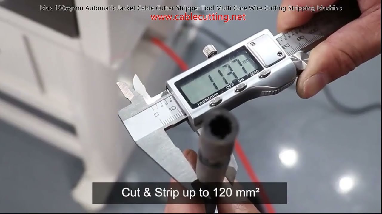 Máy Cắt Tuốt Dây Cáp Tự Động Max 120mm² - Xử Lý Cáp Đa Lõi Hiệu Quả