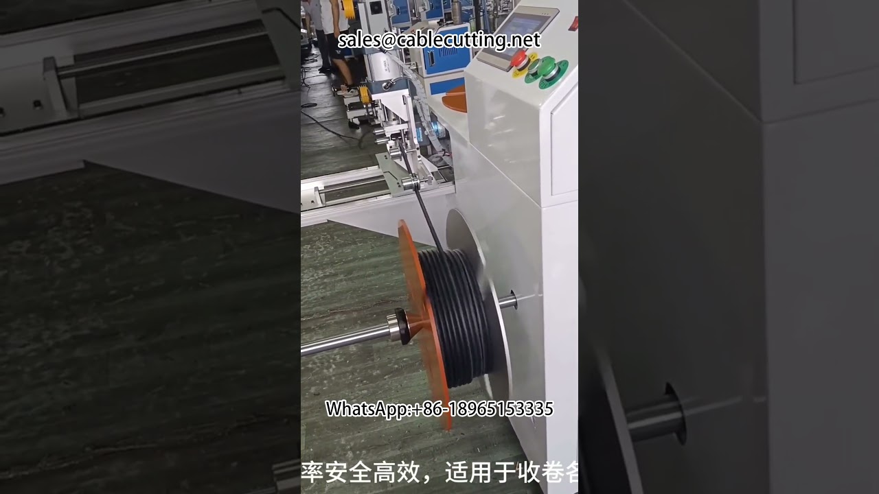 Máy đếm mét, cắt và cuộn dây cáp, ống điều hòa, ống phanh tự động