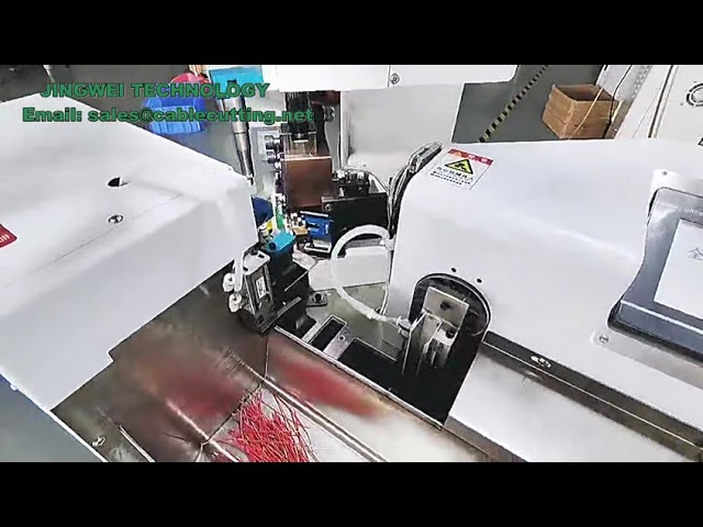 Máy Ép Đầu Cốt Dây và Đóng Thiếc Tự Động Hoàn Toàn - Máy Ép Một Mặt và Thiếc Hóa Dây Pin