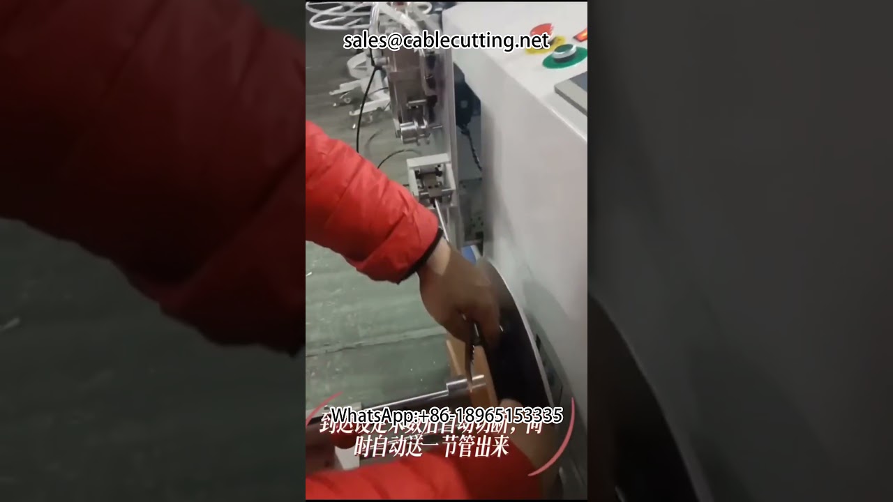 Máy tự động đếm mét, phân loại, cắt, cuộn và buộc ống nylon - Video vận hành thực tế
